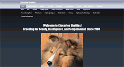 Desktop Screenshot of cincerleeshelties.com